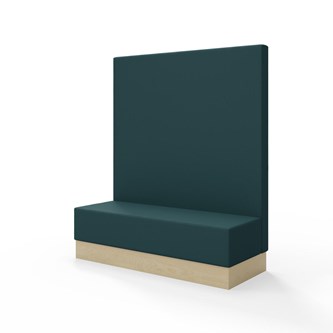 Sittmodul Snake 150 med sockel, hög rygg SH43