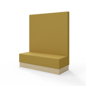 Sittmodul Snake 150 med sockel, hög rygg SH43