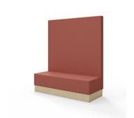 Sittmodul Snake 150 med sockel, hög rygg SH43