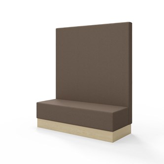 Sittmodul Snake 150 med sockel, hög rygg SH43