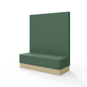 Sittmodul Snake 150 med sockel, hög rygg SH43