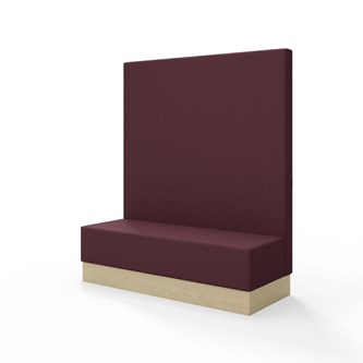 Sittmodul Snake 150 med sockel, hög rygg SH43