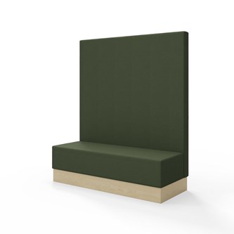 Sittmodul Snake 150 med sockel, hög rygg SH43