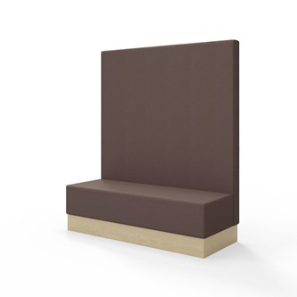 Sittmodul Snake 150 med sockel, hög rygg SH43