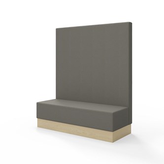 Sittmodul Snake 150 med sockel, hög rygg SH43