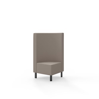 Hörnmodul Snake 90 grader med metallben, mellanhög rygg SH43