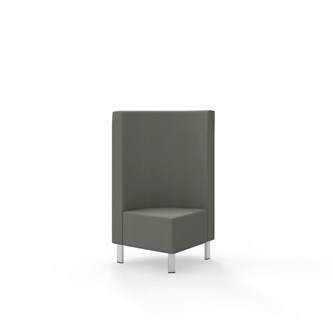 Hörnmodul Snake 90 grader med metallben, mellanhög rygg SH43