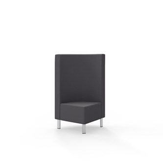 Hörnmodul Snake 90 grader med metallben, mellanhög rygg SH43