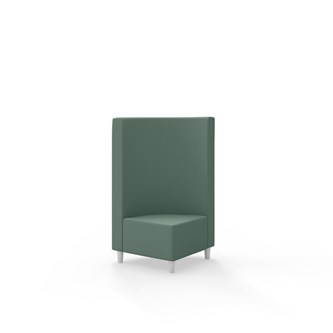 Hörnmodul Snake 90 grader med träben, mellanhög rygg SH37,5