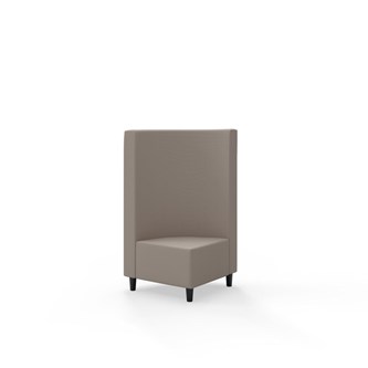 Hörnmodul Snake 90 grader med träben, mellanhög rygg SH37,5