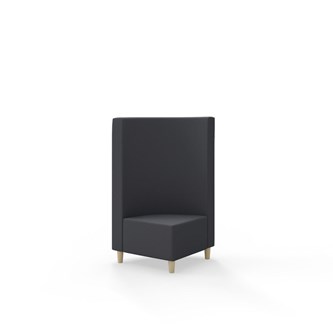 Hörnmodul Snake 90 grader med träben, mellanhög rygg SH37,5