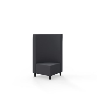 Hörnmodul Snake 90 grader med träben, mellanhög rygg SH37,5