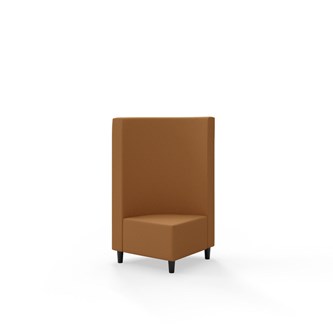 Hörnmodul Snake 90 grader med träben, mellanhög rygg SH37,5