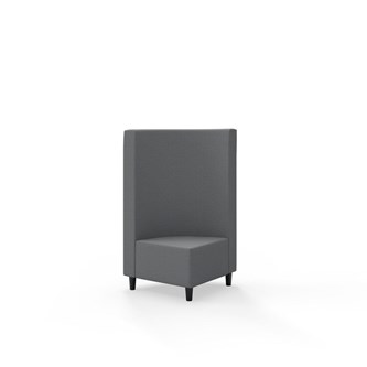 Hörnmodul Snake 90 grader med träben, mellanhög rygg SH37,5