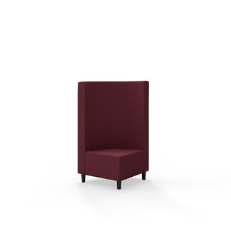 Hörnmodul Snake 90 grader med träben, mellanhög rygg SH37,5