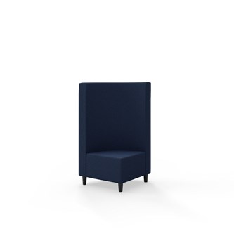 Hörnmodul Snake 90 grader med träben, mellanhög rygg SH37,5