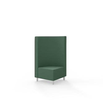 Hörnmodul Snake 90 grader med träben, mellanhög rygg SH37,5