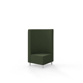 Hörnmodul Snake 90 grader med träben, mellanhög rygg SH37,5