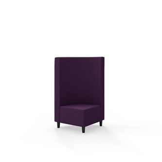 Hörnmodul Snake 90 grader med träben, mellanhög rygg SH37,5