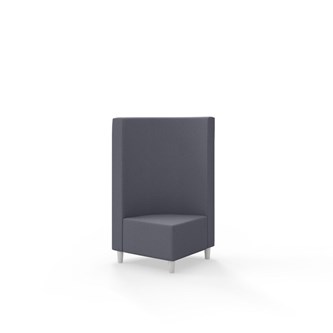 Hörnmodul Snake 90 grader med träben, mellanhög rygg SH37,5