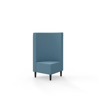 Hörnmodul Snake 90 grader med träben, mellanhög rygg SH43