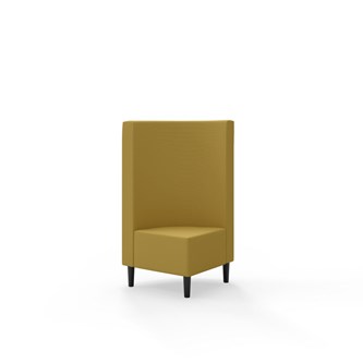 Hörnmodul Snake 90 grader med träben, mellanhög rygg SH43