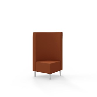 Hörnmodul Snake 90 grader med träben, mellanhög rygg SH43