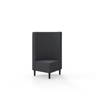 Hörnmodul Snake 90 grader med träben, mellanhög rygg SH43