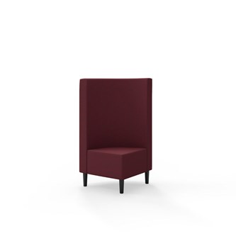 Hörnmodul Snake 90 grader med träben, mellanhög rygg SH43