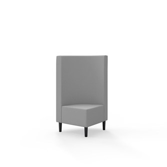 Hörnmodul Snake 90 grader med träben, mellanhög rygg SH43