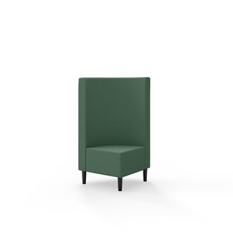 Hörnmodul Snake 90 grader med träben, mellanhög rygg SH43