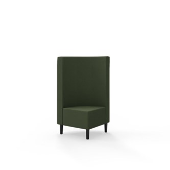 Hörnmodul Snake 90 grader med träben, mellanhög rygg SH43