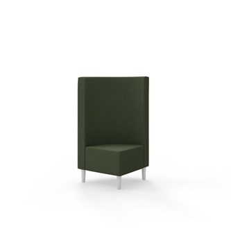 Hörnmodul Snake 90 grader med träben, mellanhög rygg SH43