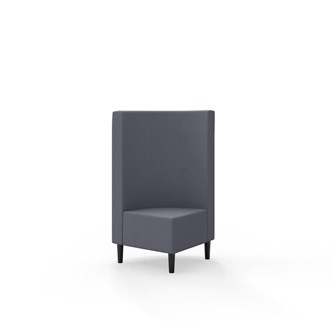 Hörnmodul Snake 90 grader med träben, mellanhög rygg SH43