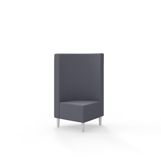 Hörnmodul Snake 90 grader med träben, mellanhög rygg SH43