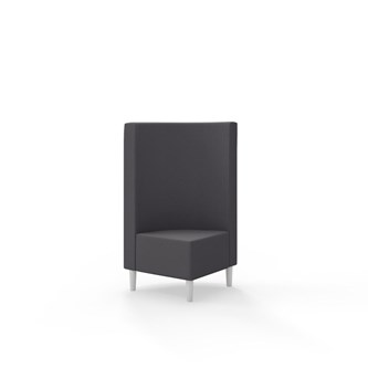 Hörnmodul Snake 90 grader med träben, mellanhög rygg SH43