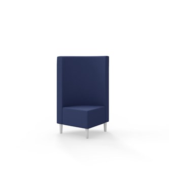 Hörnmodul Snake 90 grader med träben, mellanhög rygg SH43