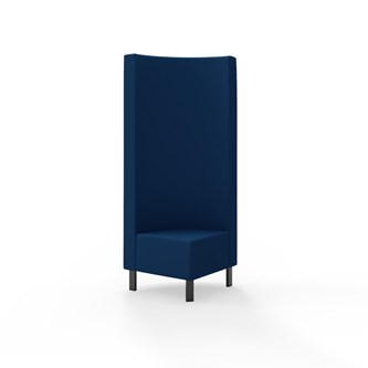 Hörnmodul Snake 90 grader med metallben, hög rygg SH43