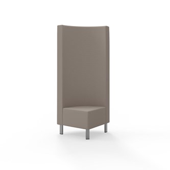 Hörnmodul Snake 90 grader med metallben, hög rygg SH43