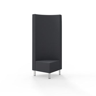 Hörnmodul Snake 90 grader med metallben, hög rygg SH43