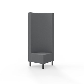 Hörnmodul Snake 90 grader med metallben, hög rygg SH43