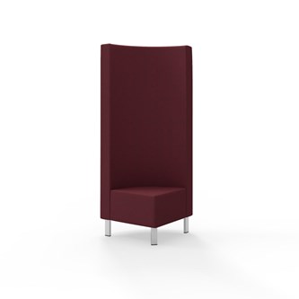 Hörnmodul Snake 90 grader med metallben, hög rygg SH43