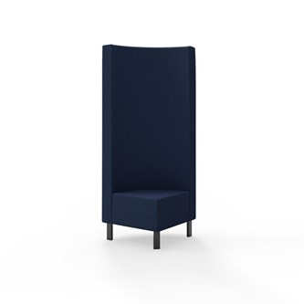 Hörnmodul Snake 90 grader med metallben, hög rygg SH43