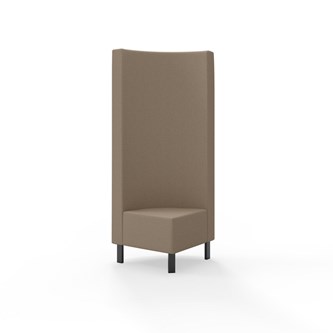 Hörnmodul Snake 90 grader med metallben, hög rygg SH43