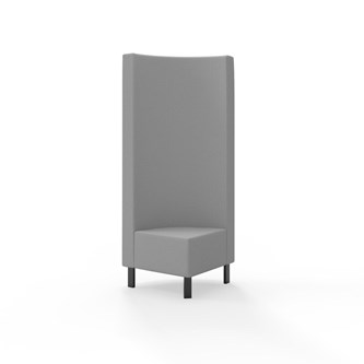 Hörnmodul Snake 90 grader med metallben, hög rygg SH43