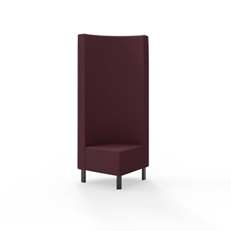 Hörnmodul Snake 90 grader med metallben, hög rygg SH43