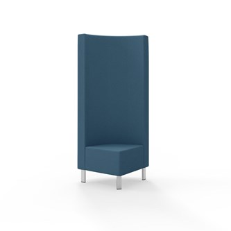 Hörnmodul Snake 90 grader med metallben, hög rygg SH43