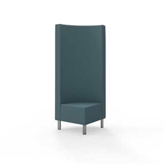 Hörnmodul Snake 90 grader med metallben, hög rygg SH43