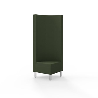 Hörnmodul Snake 90 grader med metallben, hög rygg SH43