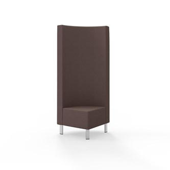 Hörnmodul Snake 90 grader med metallben, hög rygg SH43